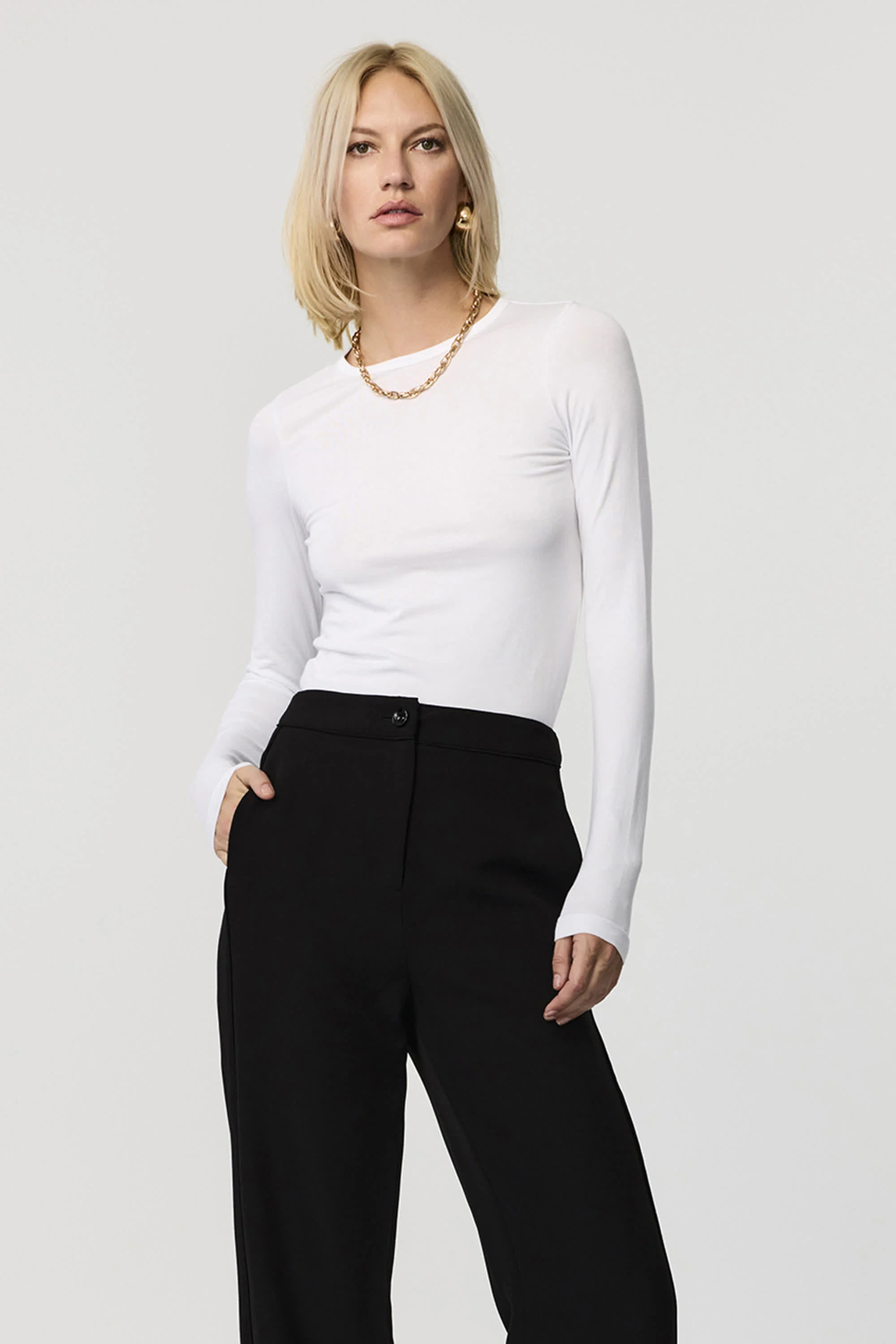 Jenna Cotton Long Sleeve T-Shirt | Toccin