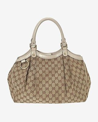 Gucci Gg Canvas Sukey Medium Tote Authenticated By Lxr | Express