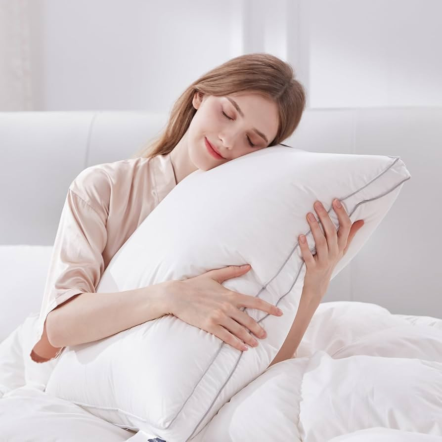 Globon Luxury Feather Down Pillow King Size,Medium Firm Gusseted Bed Pillows for Sleeping, Hotel ... | Amazon (US)