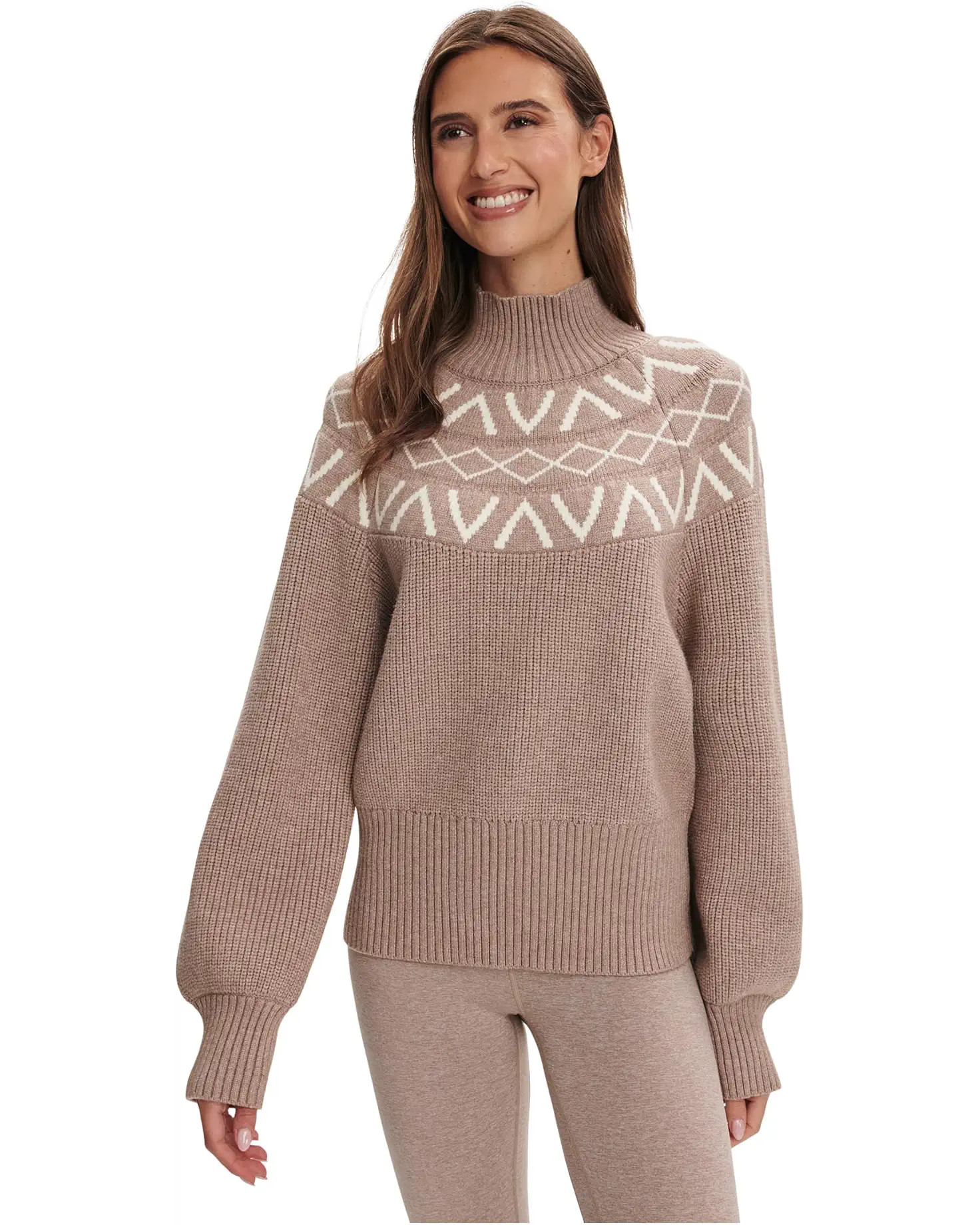 Women's Varley Marcie Fairisle Yoke Knit | Zappos