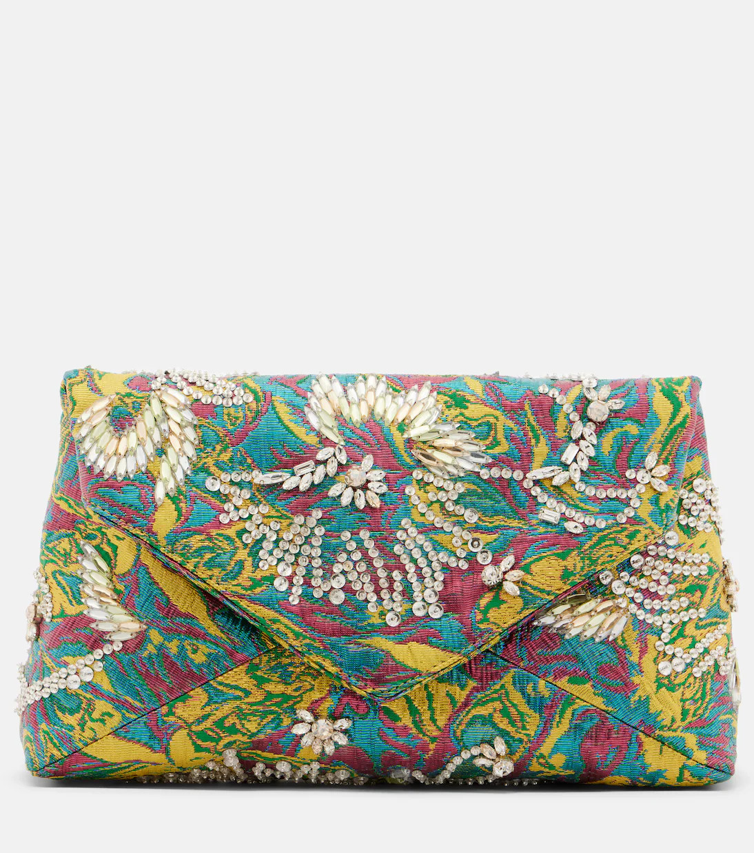 Envelope Small embellished jacquard clutch | Mytheresa (US/CA)