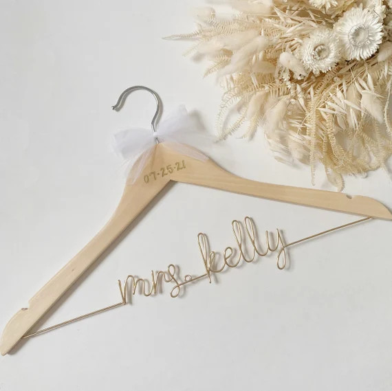 CUSTOM BRIDAL HANGER  Bride or Groom Hanger  Personalized - Etsy | Etsy (US)