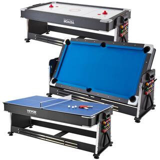 3-in-1 Rotating Swivel Multi Game Table 88 in. Hockey Table with Air Hockey, Billiards/Pool, and Table Tennis | The Home Depot