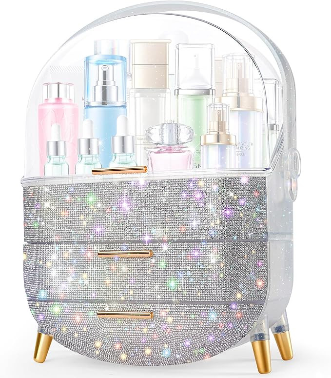 Teen Girls Gift Makeup Organizer,Skincare Organizer Jewelry Storage,Cosmetics Storage and Display... | Amazon (US)