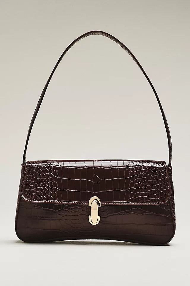 Faux-Leather Croc Purse | Anthropologie (US)