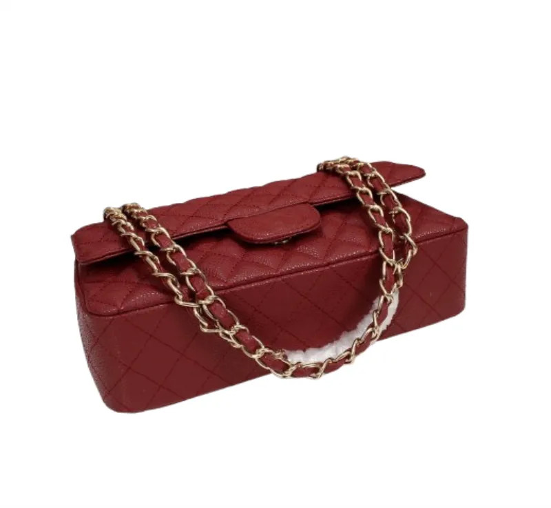 2025designer high-quality leather bag single shoulder bag fashionable double-layer flap bag 25CM ... | DHGate