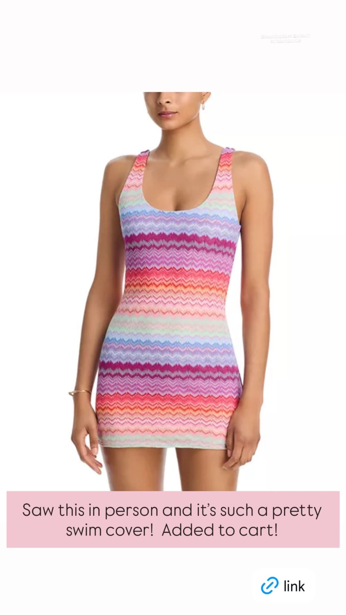 Saw this in person and it’s such a pretty swim cover!  Added to cart!  @bloomingdales @pqswim #shoppingonline