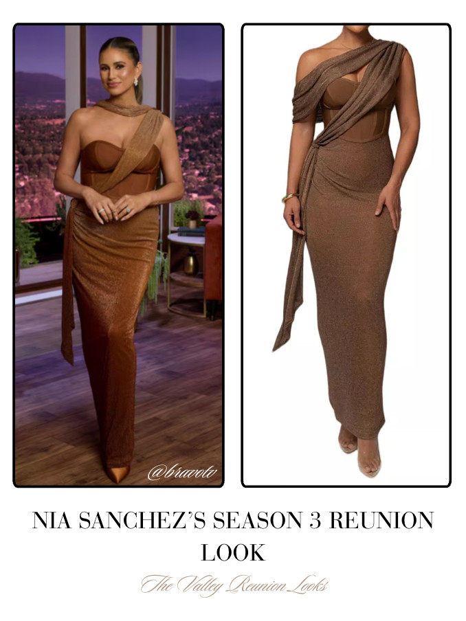 Nia Sanchez's Season 3 Reunion Look 📸 + Info= Bravo TV 

 