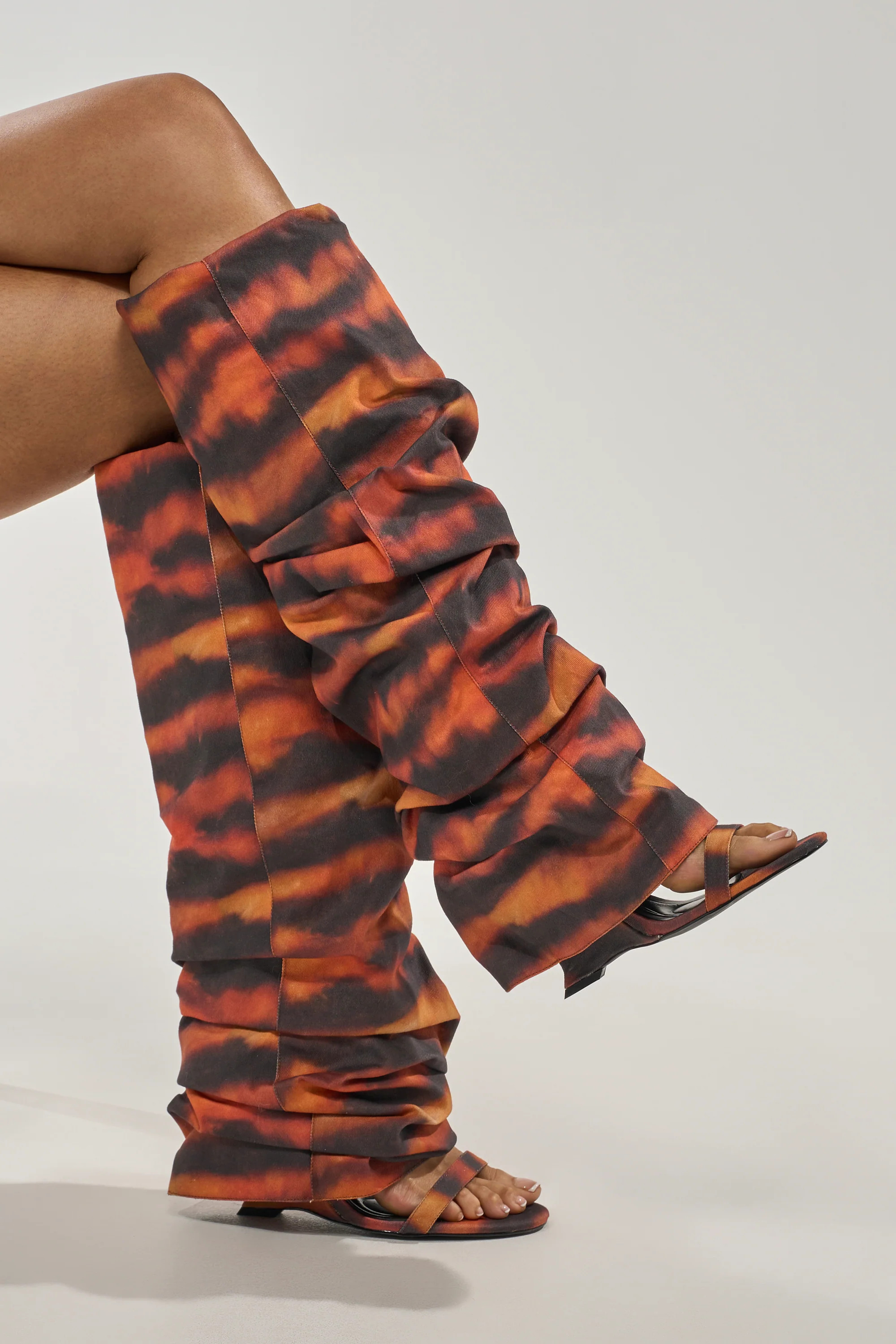 AZALEA WANG RADLEY TIGER PRINT SLOUCHY WEDGE BOOT | AKIRA