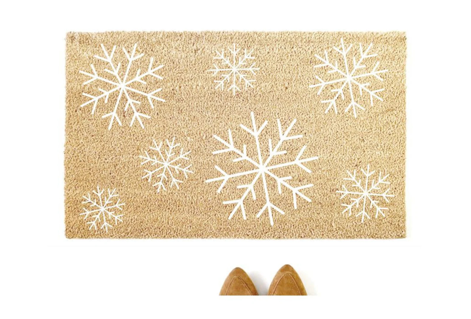 Read the full title
    Snowflakes Doormat, Coir Doormat, Outdoor Rug, Holiday Porch Decor, Winte... | Etsy (US)