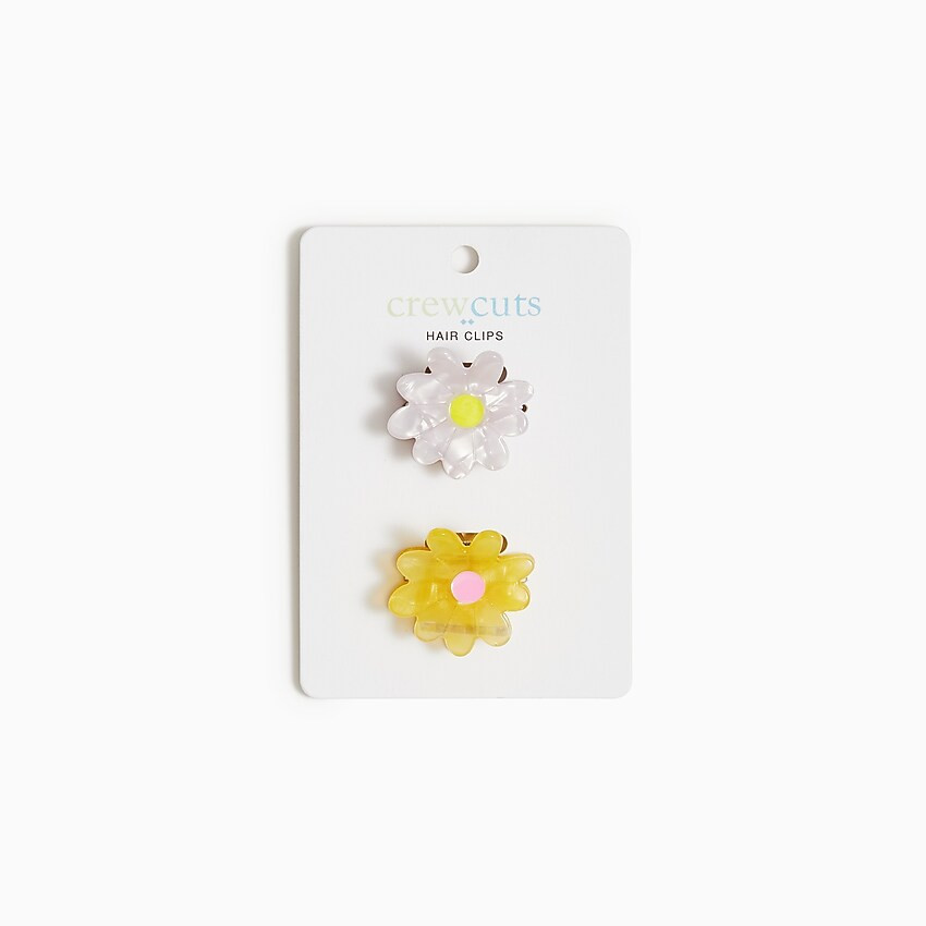 Girls' flower hair clips two-pack | J.Crew Factory
