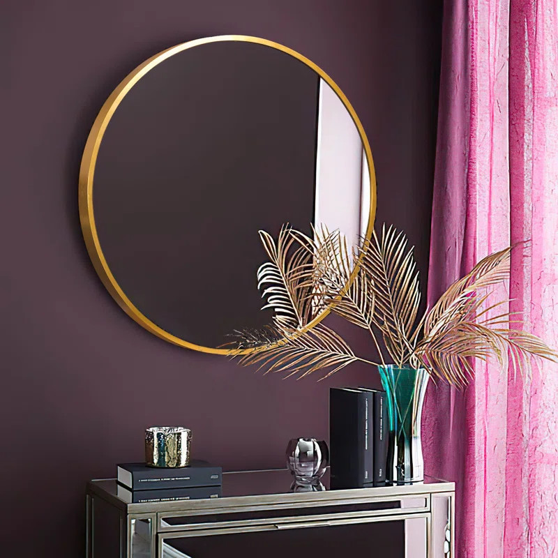 Menahan Metal Round Wall Mirror | Wayfair North America