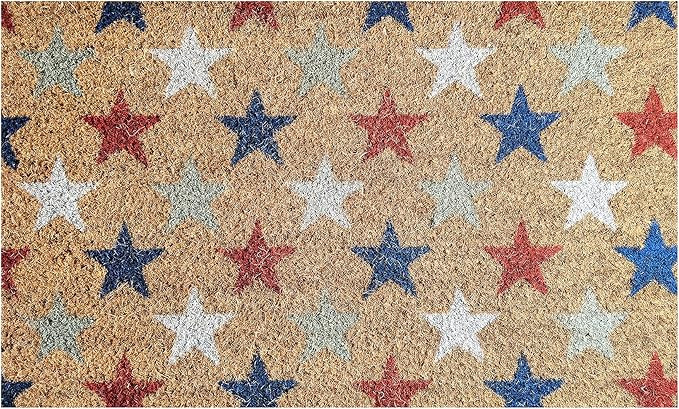 Ninamar Patriotic Door Mat - USA Americana Decor - Natural Coir - 29.5 x 17.5 inch | Amazon (US)