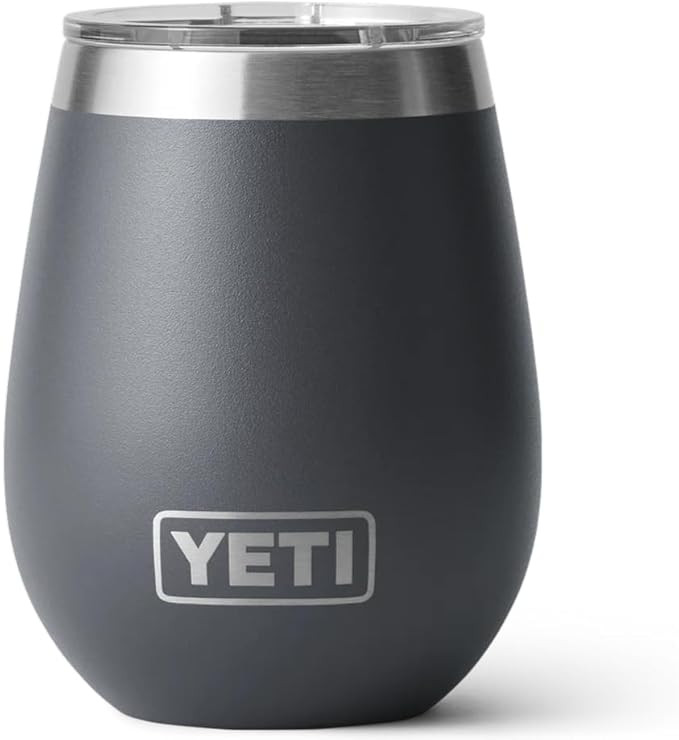 YETI Rambler 10 oz Wine Tumbler, Vacuum Insulated, Stainless Steel with MagSlider Lid | Amazon (US)