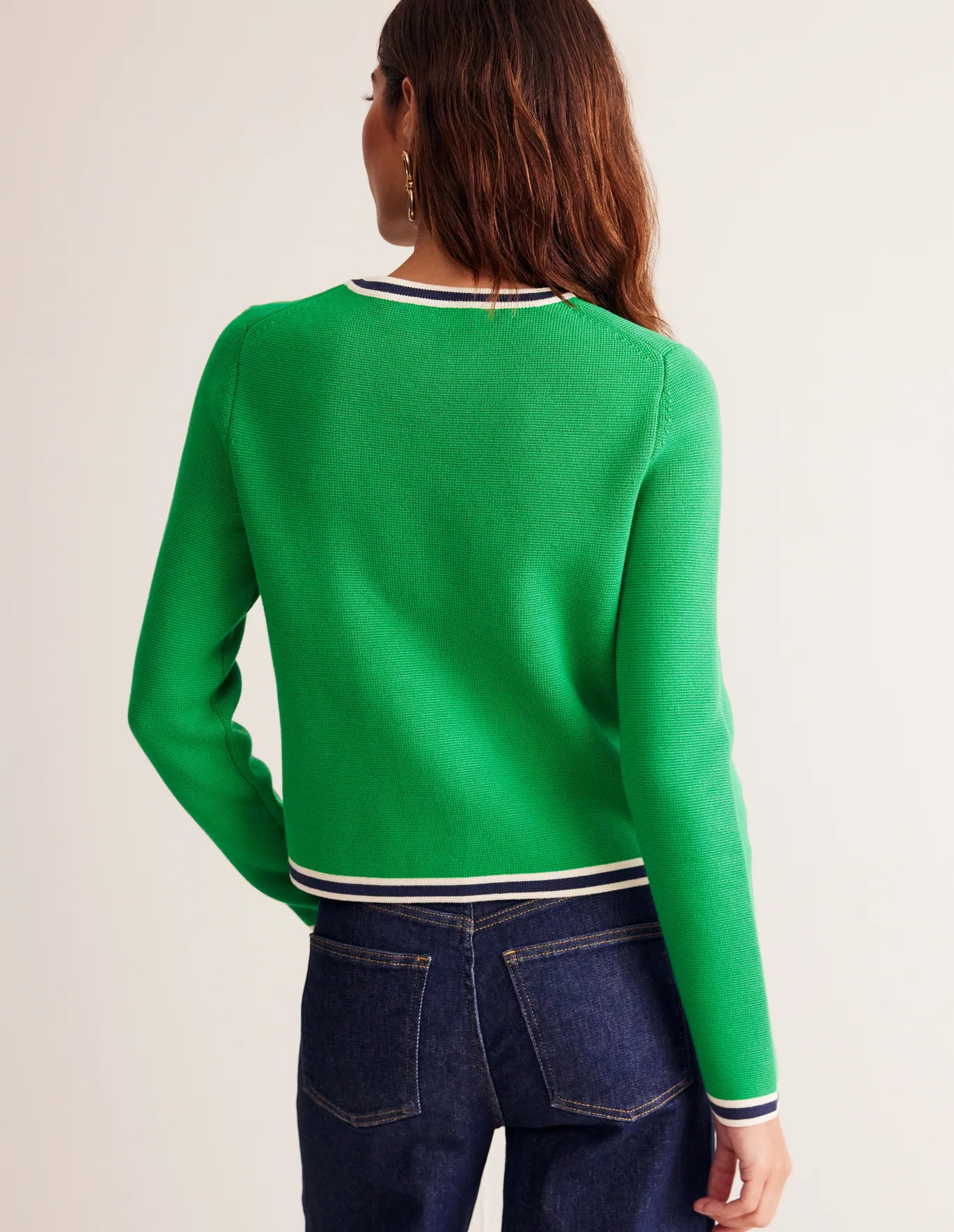 Holly Knitted Jacket - Rich Emerald Green | Boden UK | Boden UK