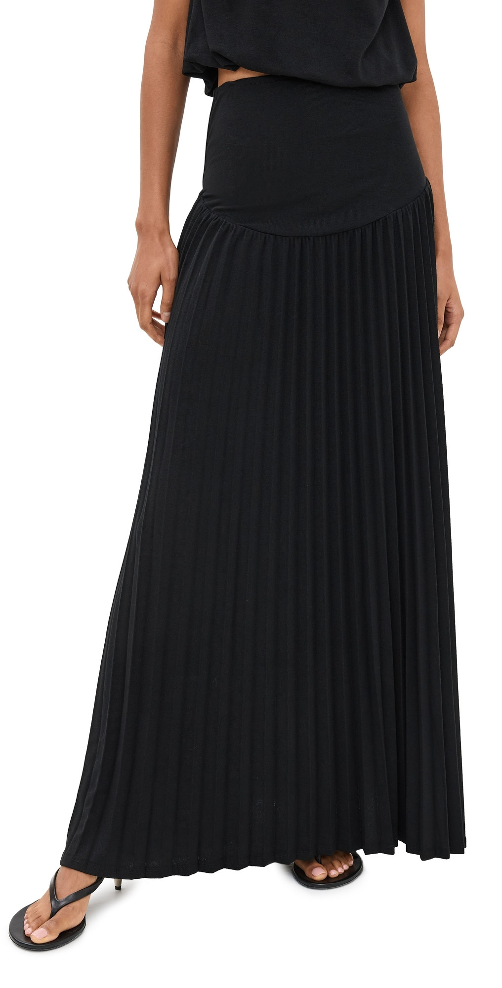 Lioness Field of Dreams Maxi Skirt Onyx XL | Shopbop