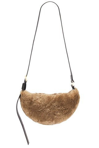 ALLSAINTS Half Moon Crossbody in Teddy Brown from Revolve.com | Revolve Clothing (Global)