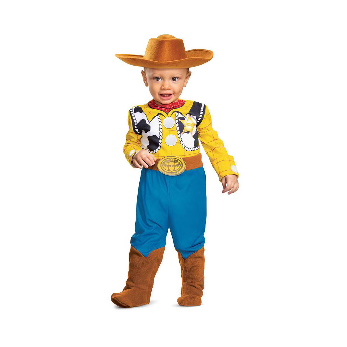 Baby Disney Toy Story Woody Deluxe Halloween Costume Jumpsuit | Target
