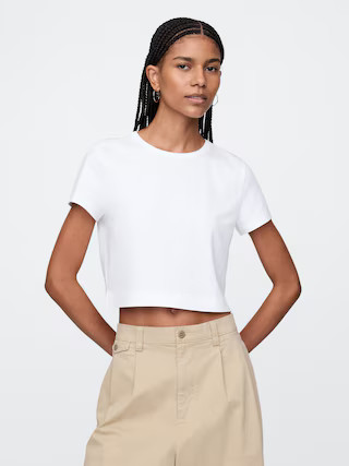 Organic Cotton VintageSoft Cropped T-Shirt | Gap (CA)