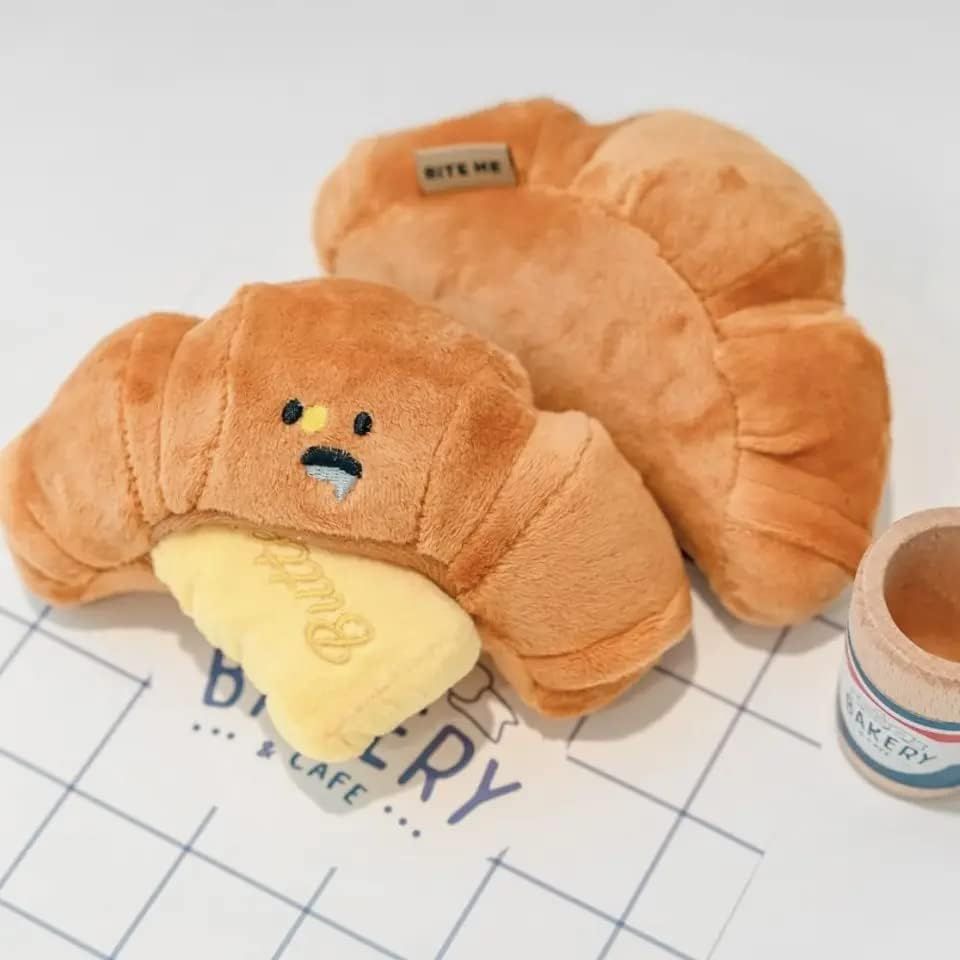 Croissant Chew and Sniff Plush Dog Toy for Small Dogs | Amazon (US)