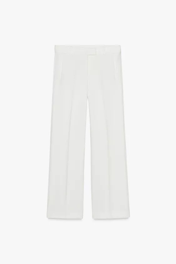 STRAIGHT CUT HIGH WAISTED TROUSERS | Zara UK
