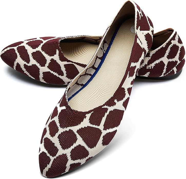 Rominz Women’s Flats Shoes Pointed Toe Flats Comfortable Ballet Flats Slip On Shoes Casual Shoe... | Amazon (US)