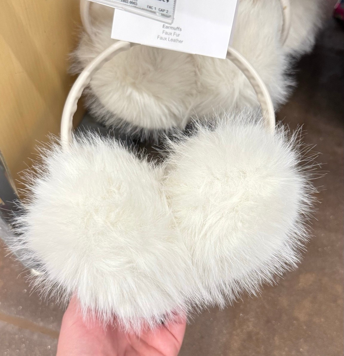
Faux Fur Ear Muffs with Faux Leather Band  White

These white faux fur ear muffs are a winter must-have for staying warm while looking cute. The faux leather band gives them a clean, elevated look that pairs perfectly with coats and winter outfits.

#LTKFindsUnder50 #LTKGiftGuide #LTKHoliday