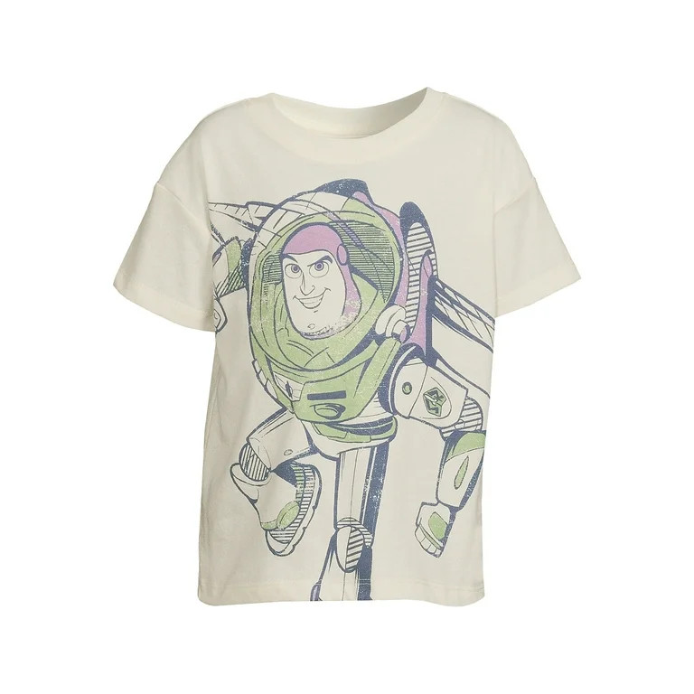 Toy Story Toddler Boys Buzz Lightyear Short Sleeve Crewneck T-Shirt, Sizes 12M-5T | Walmart (US)