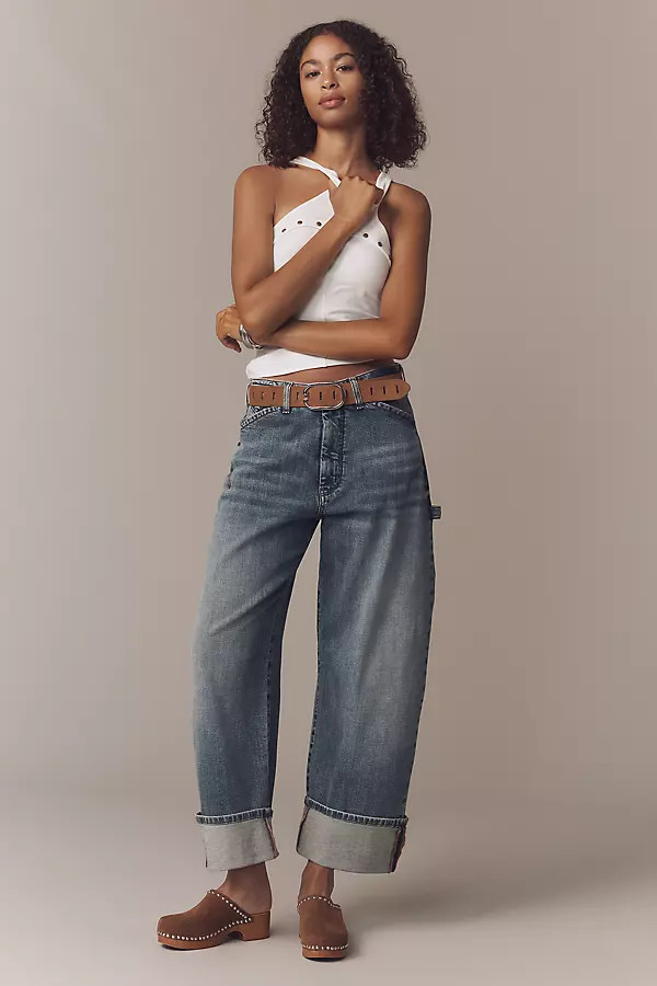 The Kayden Barrel Carpenter Jeans by Pilcro | Anthropologie (US)