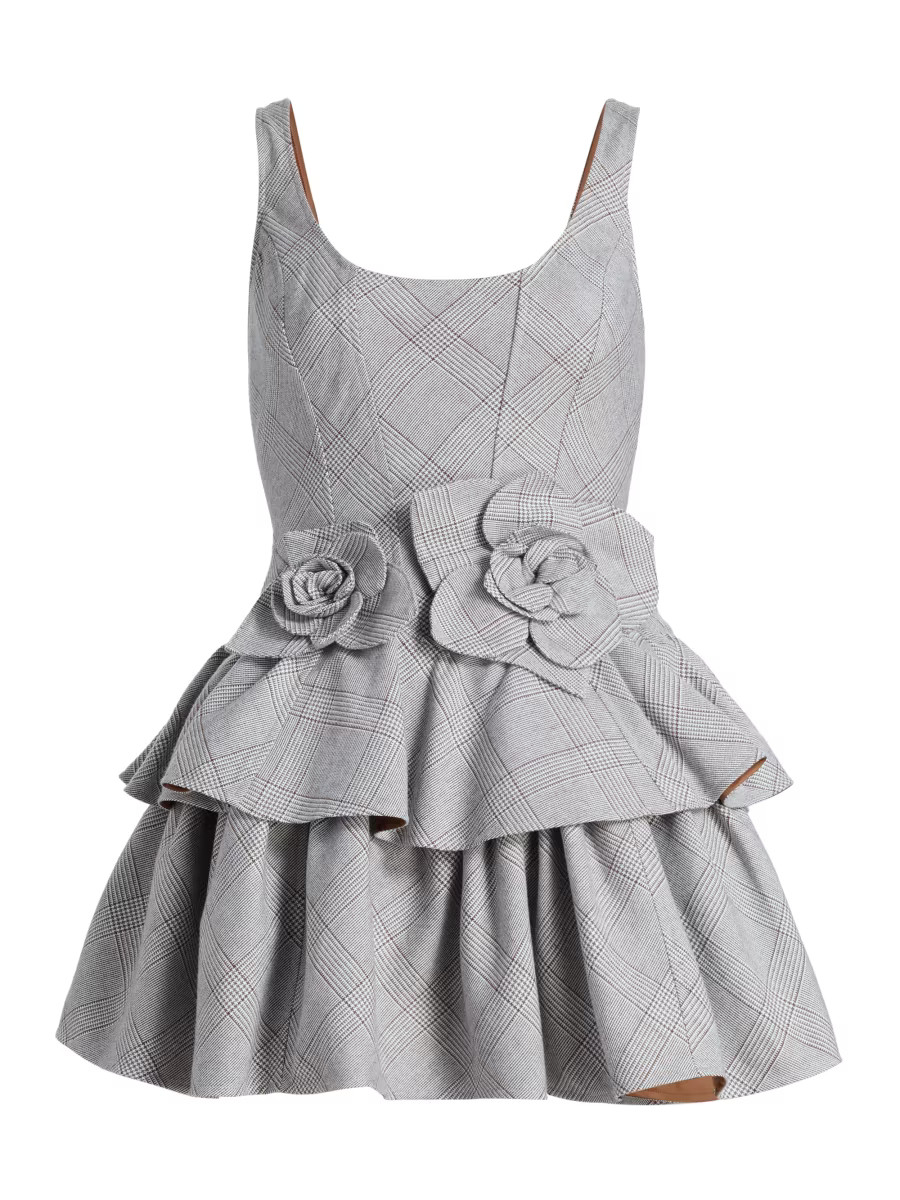 Aknvas Devyn Plaid Fit &amp; Flare Minidress | Saks Fifth Avenue | Saks Fifth Avenue