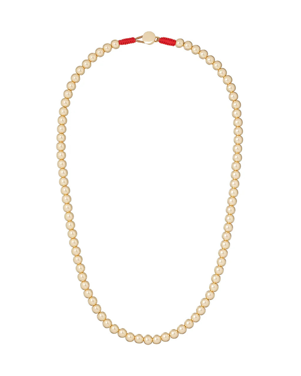 The Bigger Bead Necklace in Gold | Over The Moon