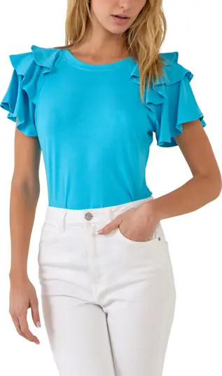 Ruffle Shoulder Top | Nordstrom