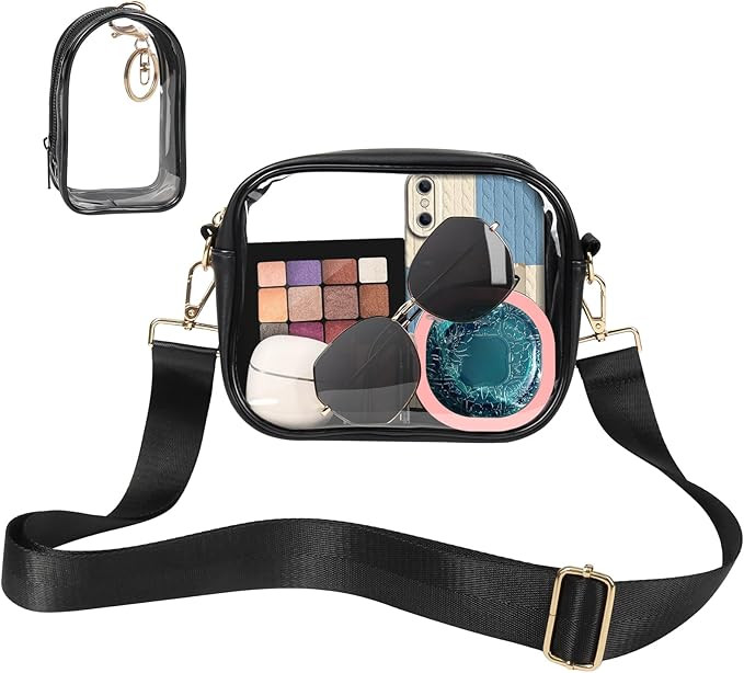 JOINDO Clear Crossbody Purse Bag,Clear Bag Stadium Approved with Adjustable Strap for Concerts Sp... | Amazon (US)