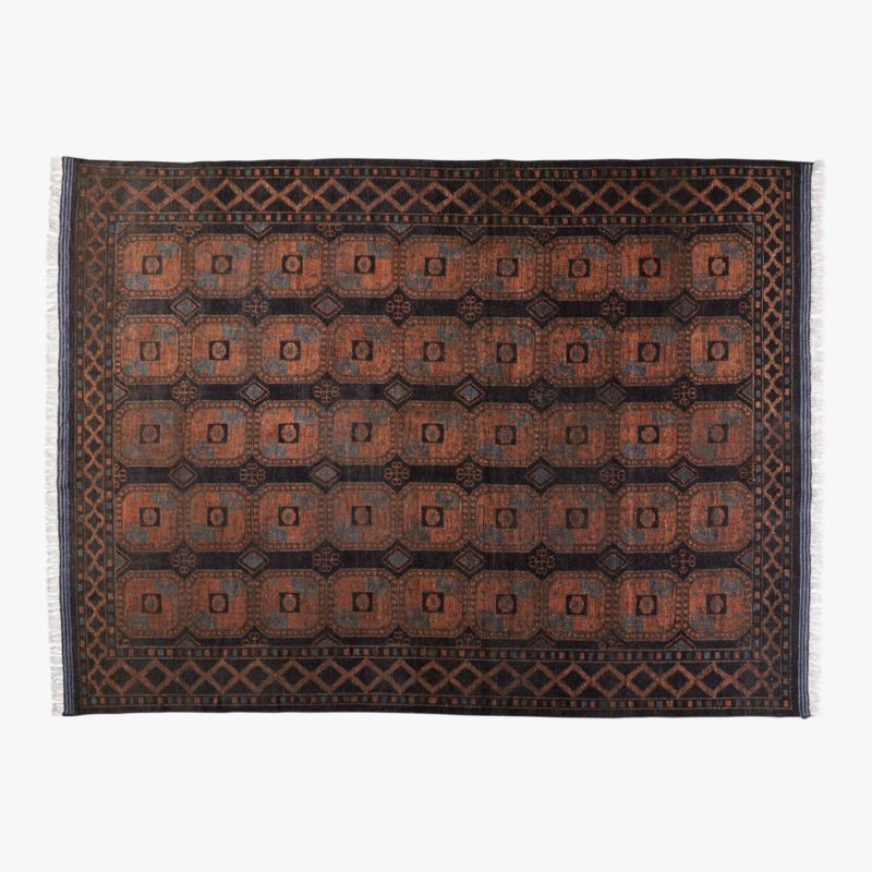 Pascala Morroccan Modern Black Wool Area Rug 9'x12' + Reviews | CB2 | CB2