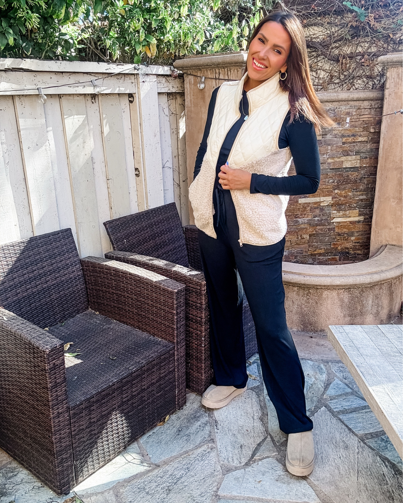 In a size M set & size S vest 

#LTKStyleTip #LTKShoeCrush #LTKFindsUnder50