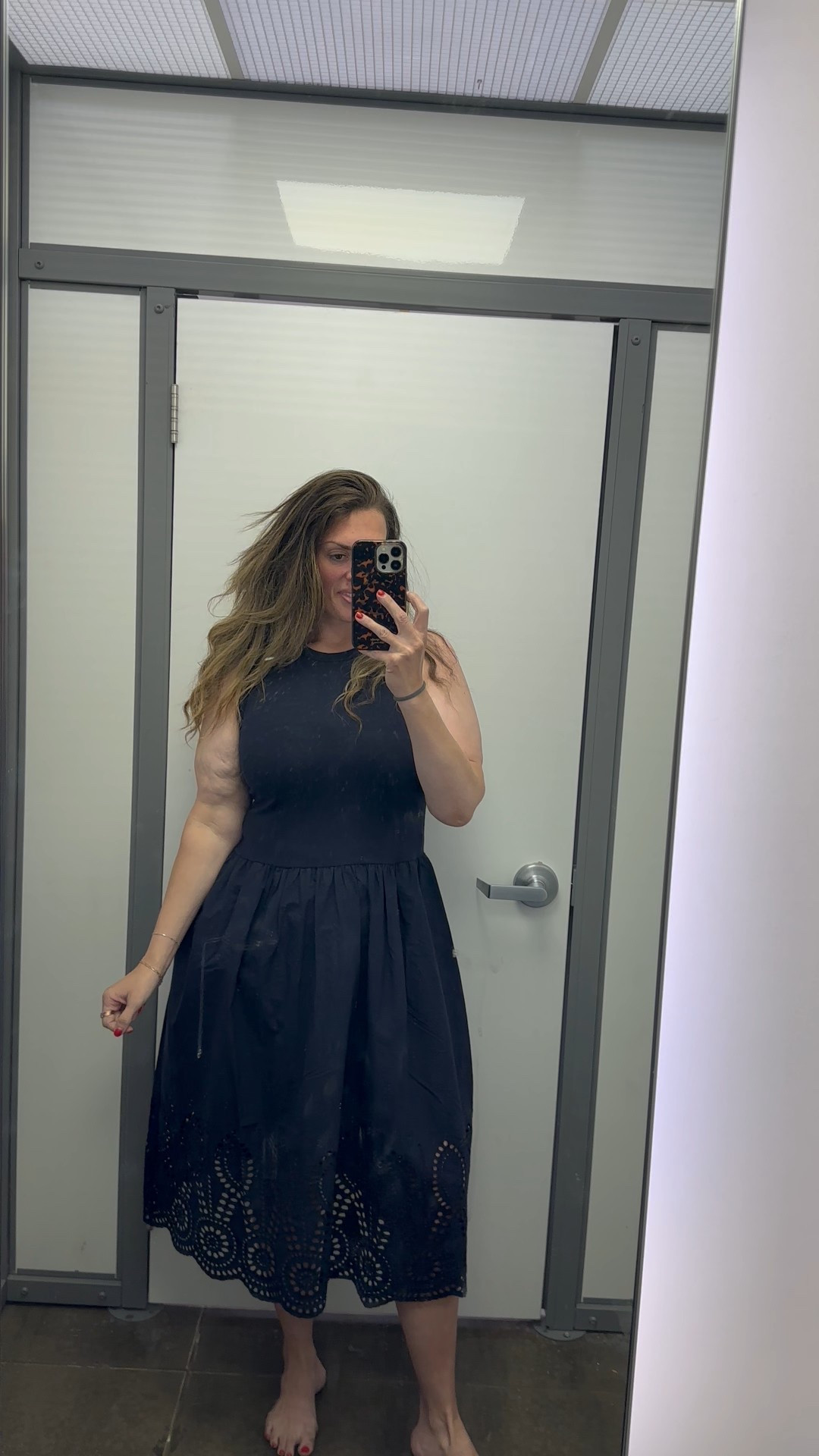 Love the eyelet detail on this dress the top is stretchy which makes it super comfortable. A great travel dress as well! 

#LTKFindsUnder50 #LTKStyleTip #LTKMidsize