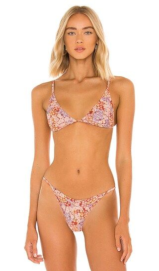 Millie Bikini Top in Lily of the Valley | Revolve Clothing (Global)