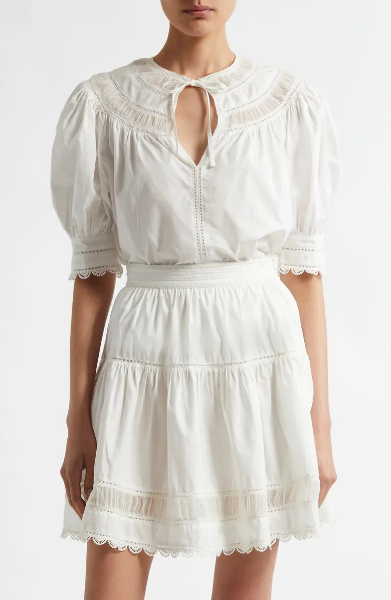 Ulla Johnson Dylan Puff Sleeve Cotton Top | Nordstrom | Nordstrom