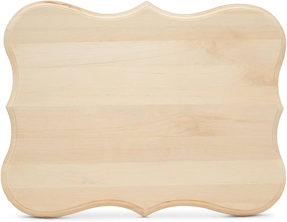 Wood Plaque 12 inch, Pack of 1 Award Plaque Unfinished Blank Wooden Signs for Crafts Beveled Wood... | Amazon (US)