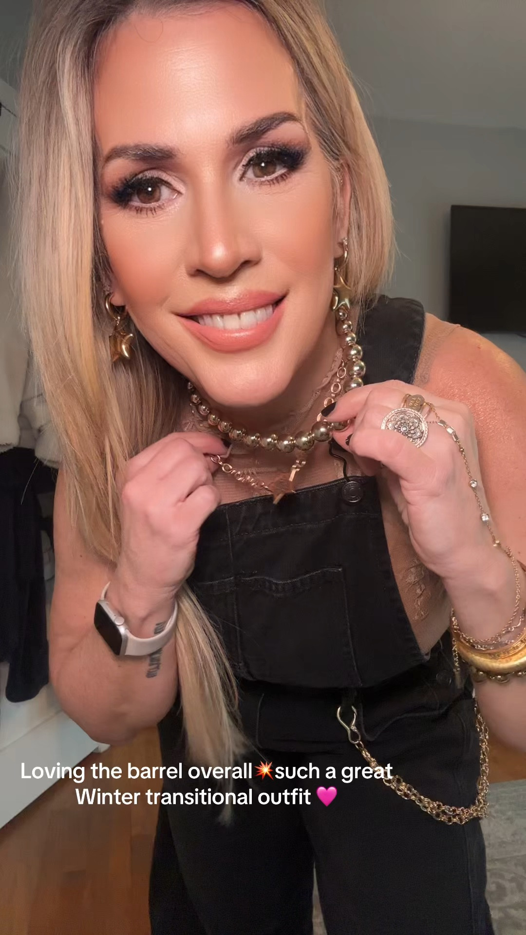 Love these barrel overalls @freepeople and the cardigan to pull the look together. #freepeople jewelry @ katiadesigns

#LTKOver40 #LTKPetite #LTKStyleTip