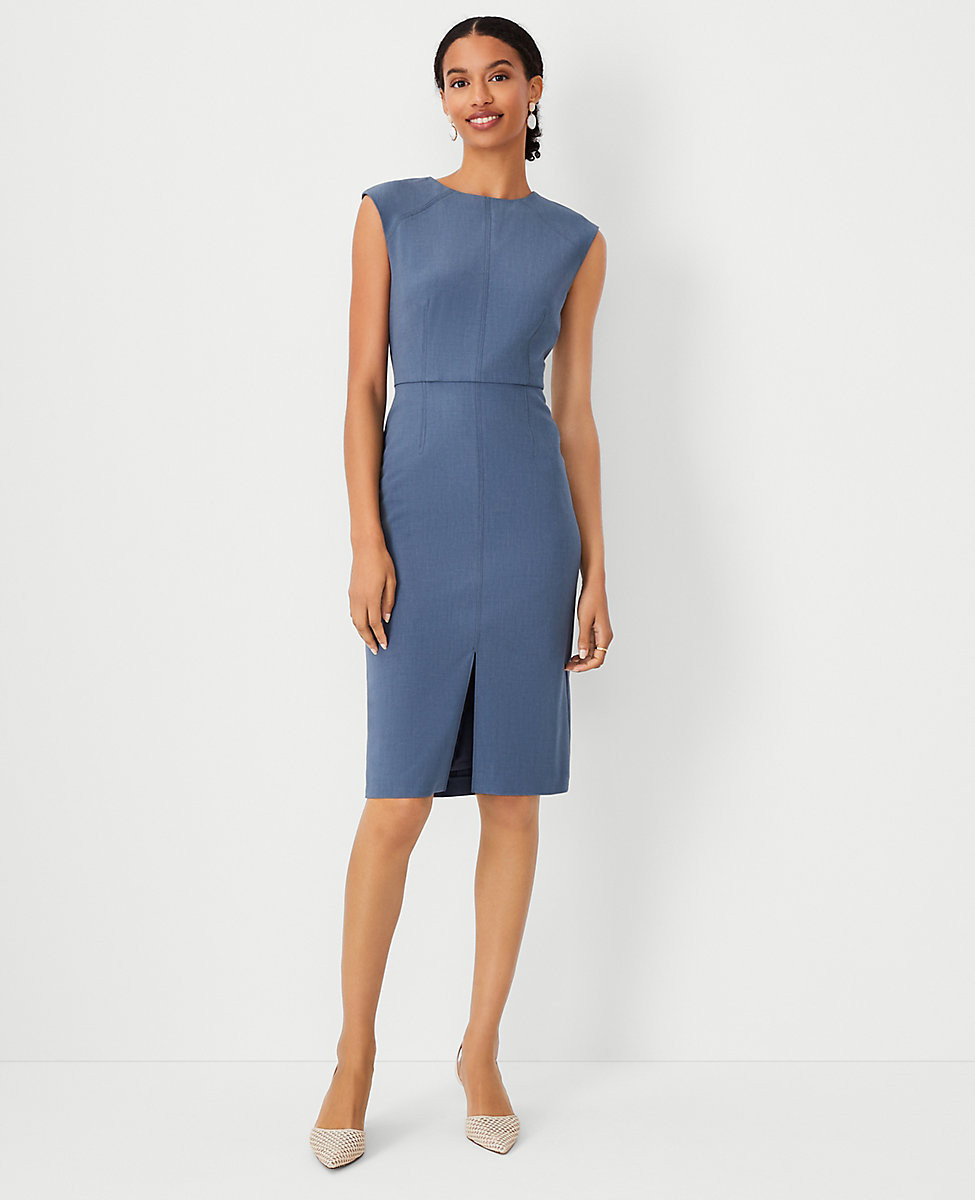 The Crew Neck Sheath Dress in Bi-Stretch | Ann Taylor (US)