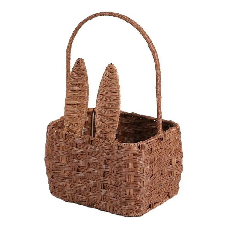 Wicker Picnic Basket with Handle Oval Empty Gift Basket Willow Woven Easter Eggs & Candy Storage ... | Walmart (US)