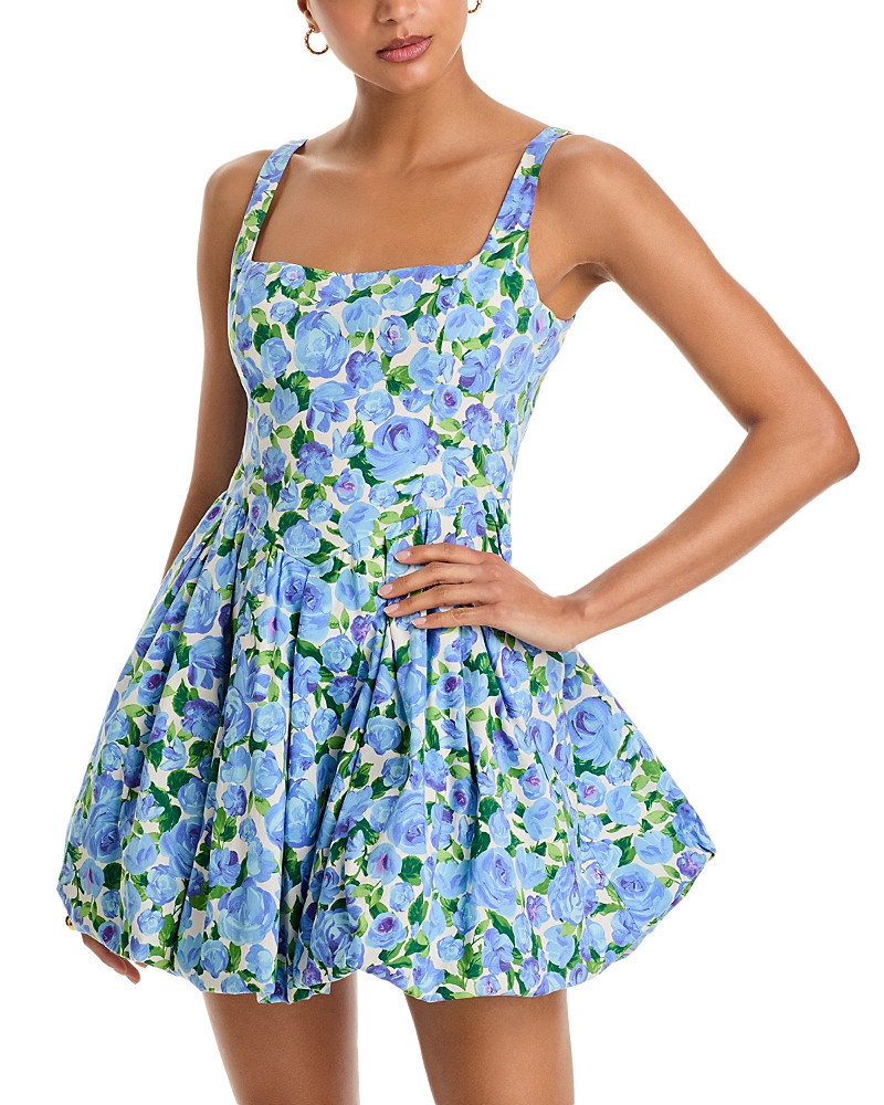 Aqua Floral Bubble Hem Dress - Exclusive | Bloomingdale's (US)