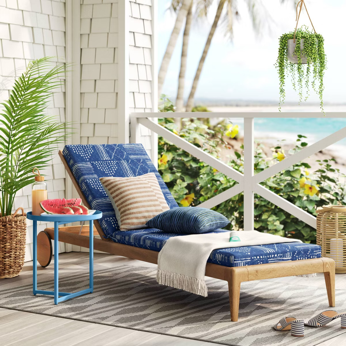 5'x7' Tapestry Geo Outdoor Rug Gray - Threshold™ | Target