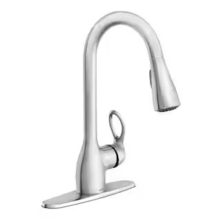 Kleo Single-Handle Pull-Down Sprayer Kitchen Faucet with Reflex and Power Clean in Chrome | The Home Depot