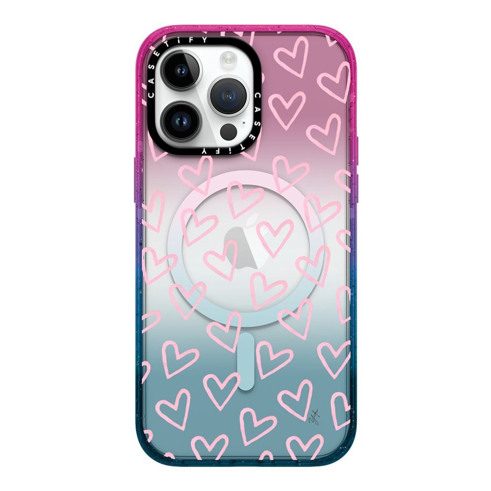 HEARTS / Light Pink Thin (Transparent) | Casetify (Global)