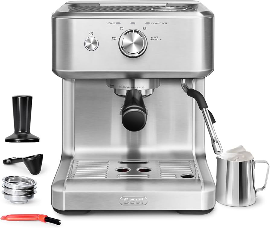 Gevi EzBru 1000 58mm Commercial Espresso Machine | PID & NTC Temp Control, 4 Adjustable Shot/Temp... | Amazon (US)