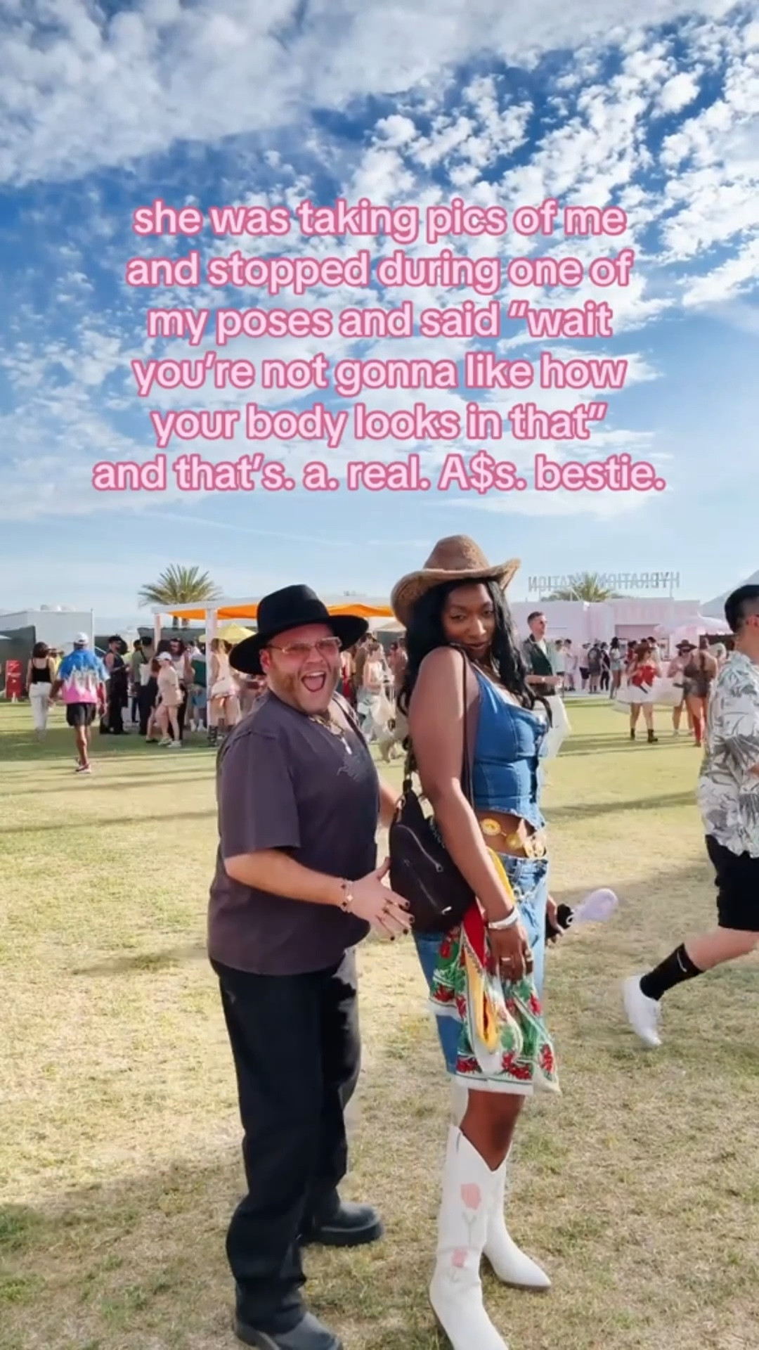 HAVING THE BEST DAY! COACHELLA DAY 2 🖤

#LTKWatchNow #LTKFestival #LTKStyleTip