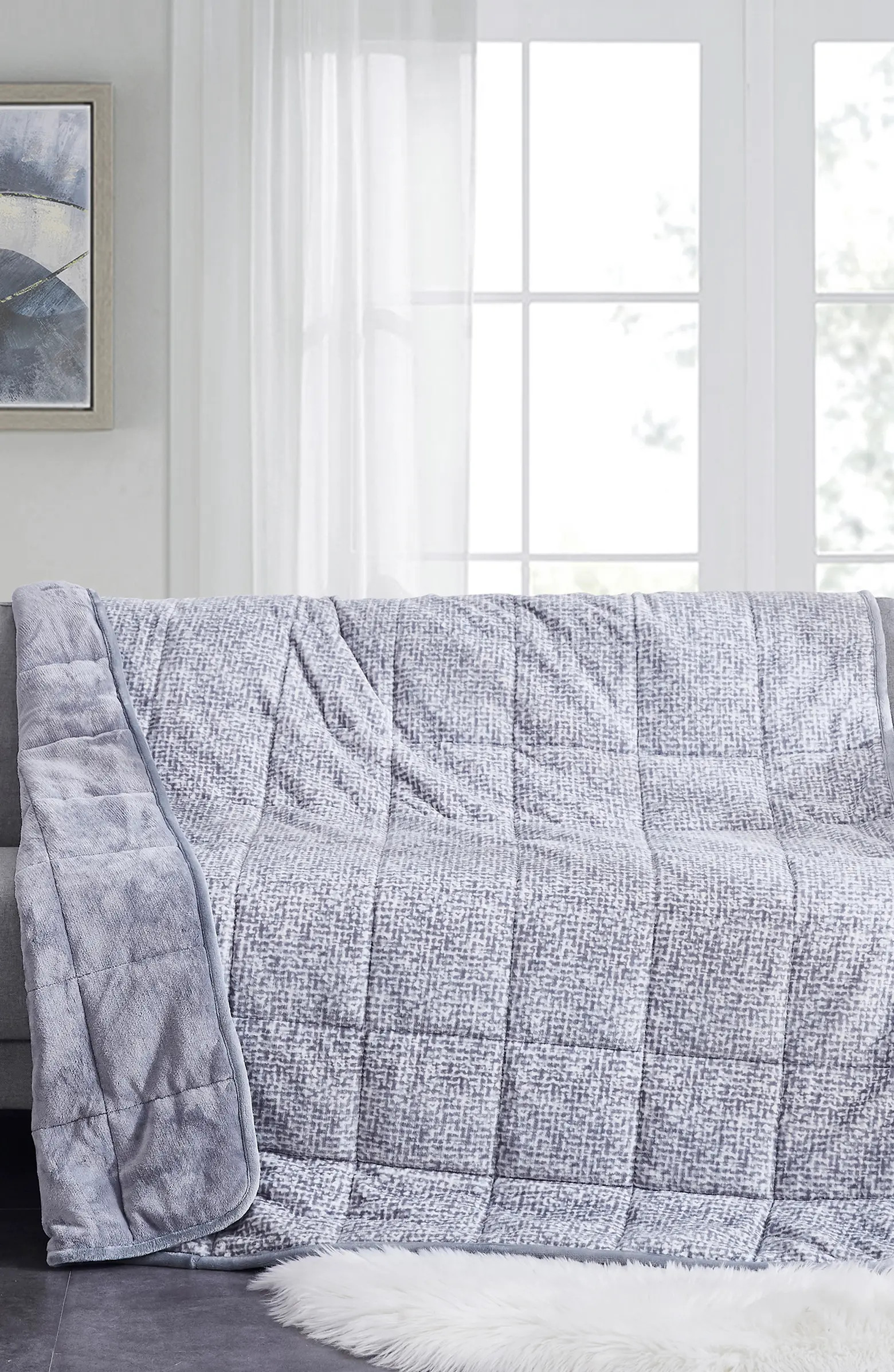 DREAMOTHIS Dreamnest Velvet to Velvet 12 lb. Weighted Reversible Blanket | Nordstromrack | Nordstrom Rack