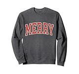 VINTAGE MERRY CHRISTMAS Sweatshirt | Amazon (US)